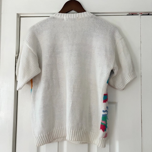 Northern‎ Isles Colorful Floral Knit Sweater Size Small EUC - Picture 2 of 6